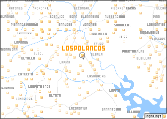 map of Los Polancos
