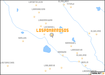 map of Los Pomarrosos