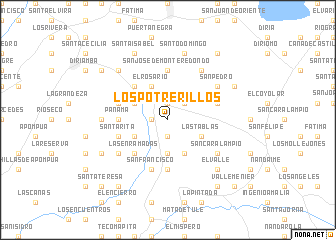 map of Los Potrerillos