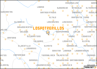 map of Los Potrerillos