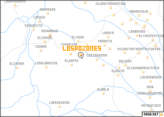 map of Los Pozones