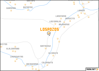 map of Los Pozos