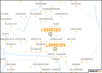 map of Los Pozos