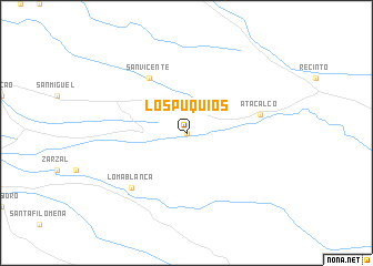 map of Los Puquios