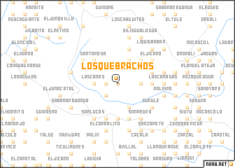 map of Los Quebrachos