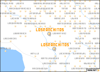 map of Los Ranchitos