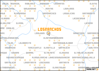 map of Los Ranchos