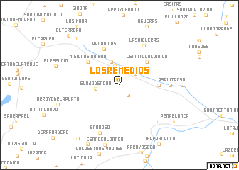 map of Los Remedios