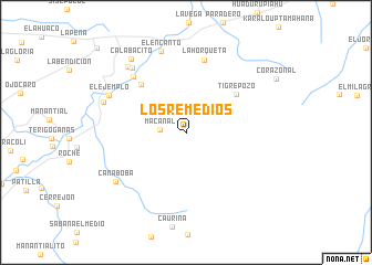 map of Los Remedios