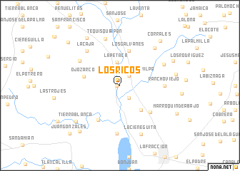 map of Los Ricos
