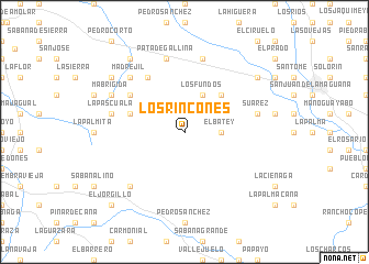 map of Los Rincones