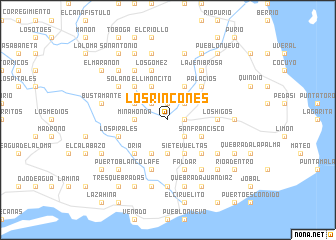 map of Los Rincones