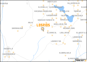 map of Los Ríos