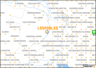 map of Los Robles