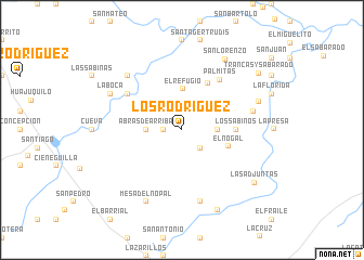 map of Los Rodríguez
