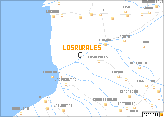 map of Los Rurales