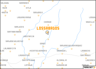 map of Los Sábados