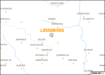 map of Los Sabinos