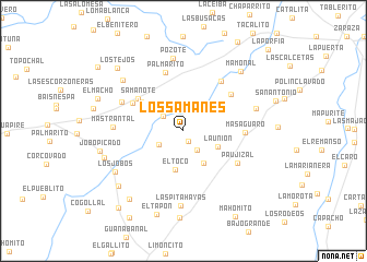 map of Los Samanes
