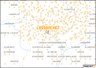 map of Los Sánchez