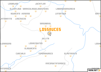 map of Los Sauces