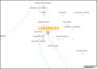 map of Los Sauces