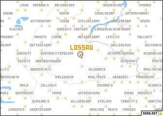 map of Lössau