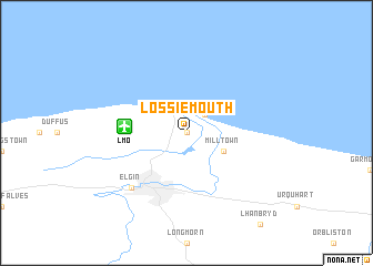 map of Lossiemouth