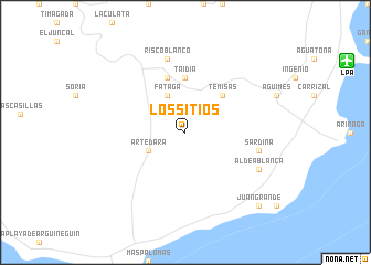 map of Los Sitios