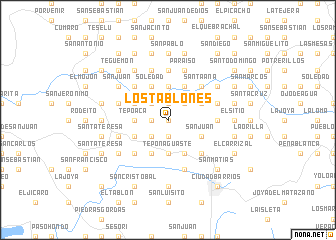 map of Los Tablones