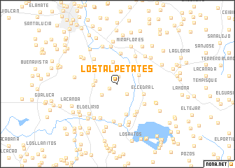 map of Los Talpetates