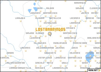 map of Los Tamarindos