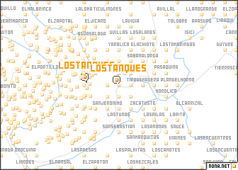 map of Los Tanques