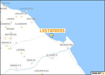 map of Los Taparos