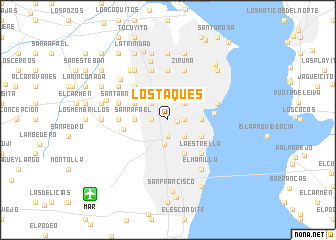 map of Los Taques
