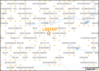 map of Lösten