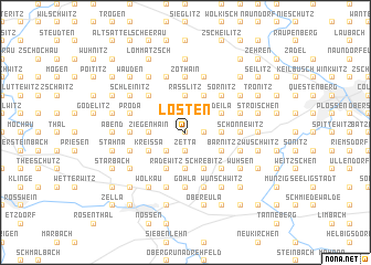 map of Lösten