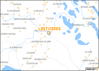 map of Los Tizones