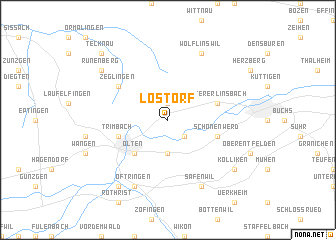 map of Lostorf