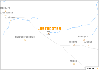 map of Los Torotes