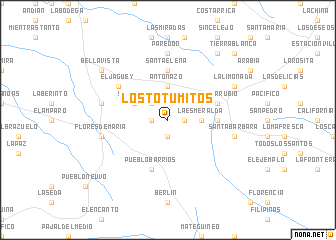 map of Los Totumitos