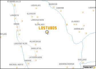 map of Los Tubos