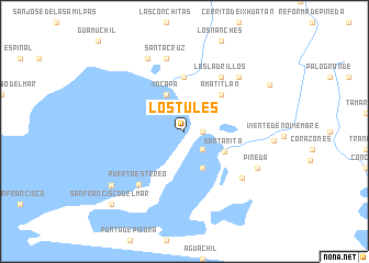 map of Los Tules