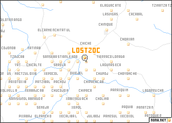 map of Los Tzoc