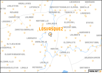 map of Los Vásquez