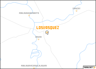 map of Los Vásquez