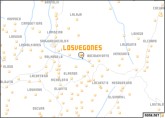map of Los Vegones