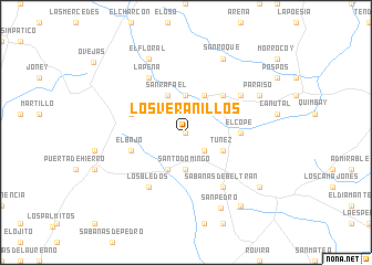 map of Los Veranillos