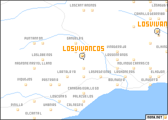 map of Los Vivancos