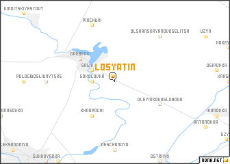 map of Losyatin